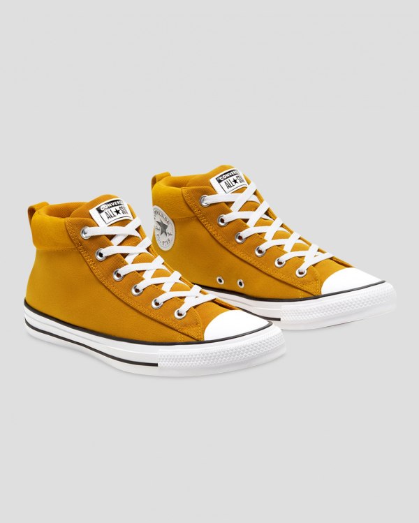 Converse Chuck Taylor All Star Street Mix And Match Gul Sko Danmark - Converse Mid Sneakers Herre -